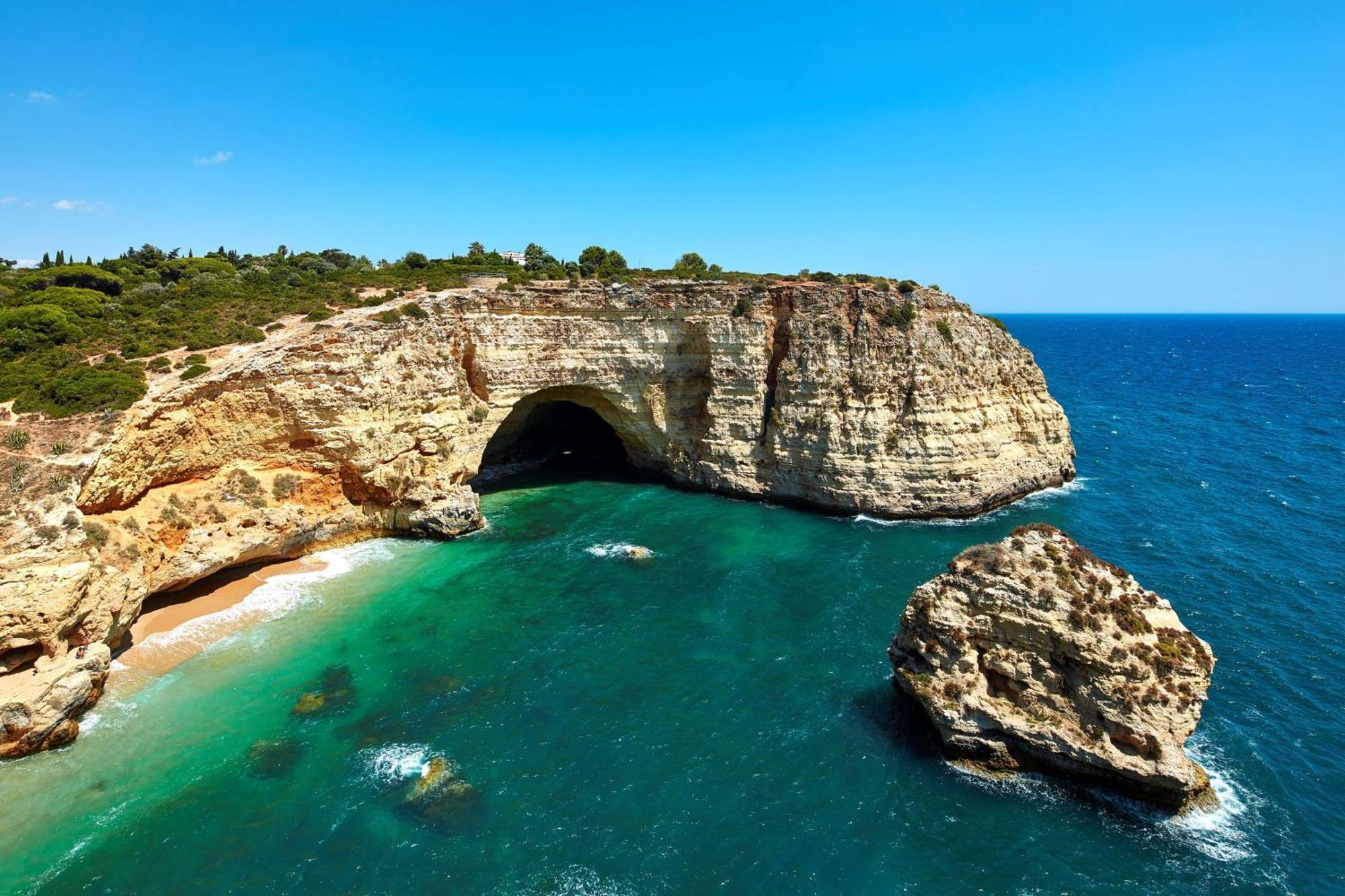 מלון קארבואירו Tivoli Carvoeiro מראה חיצוני תמונה The cave of the "Blue Grotto"